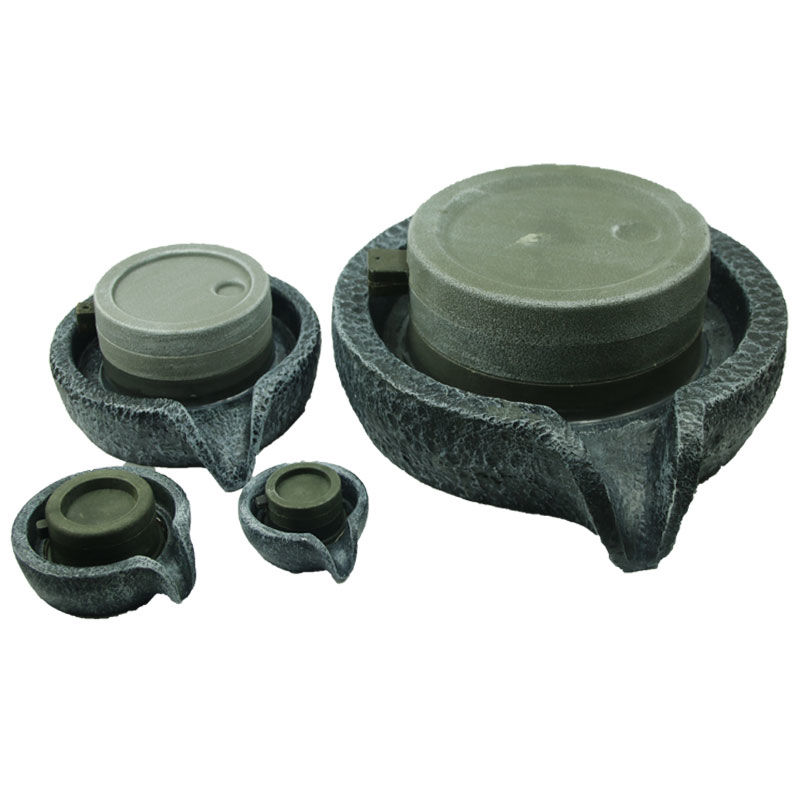 假山盆景小摆件配件 磨盘小石磨盖鱼缸假山石头流水喷泉盆景摆件风水