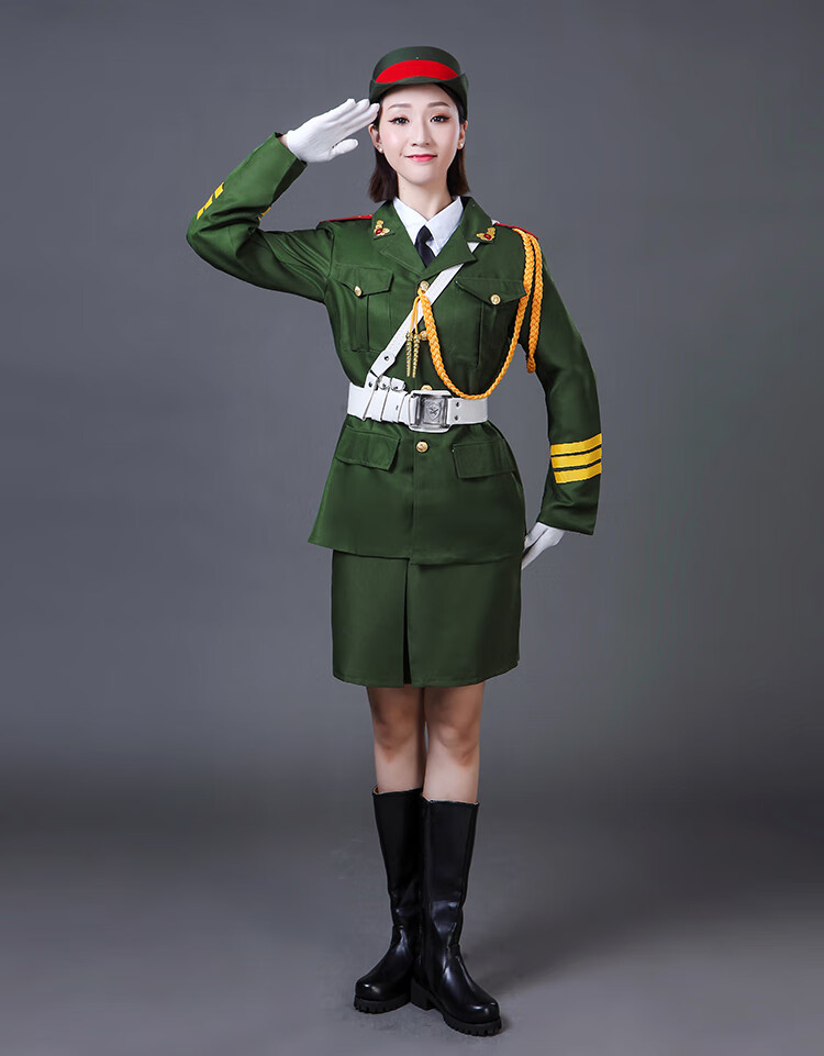 成人礼服学生升旗仪式升旗手服装鼓乐队军乐队文工团演出服装 男红色