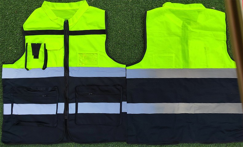 反光背心道路施工反光马甲交通执勤安保巡逻警示服透气反光安全衣印字