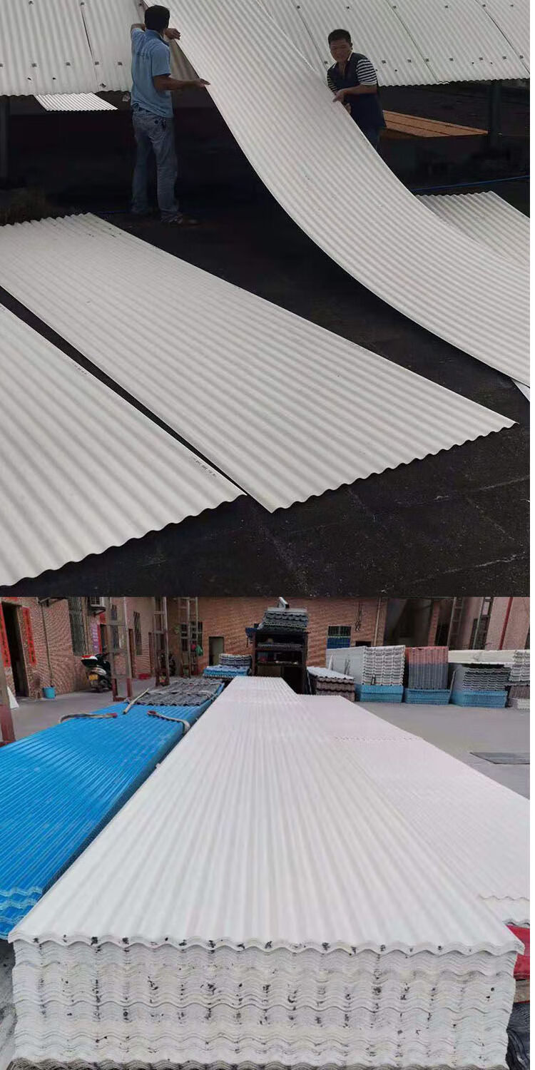 房顶瓦片pvc瓦塑料瓦片屋顶树脂瓦波浪瓦浩驰灰色请勿私拍