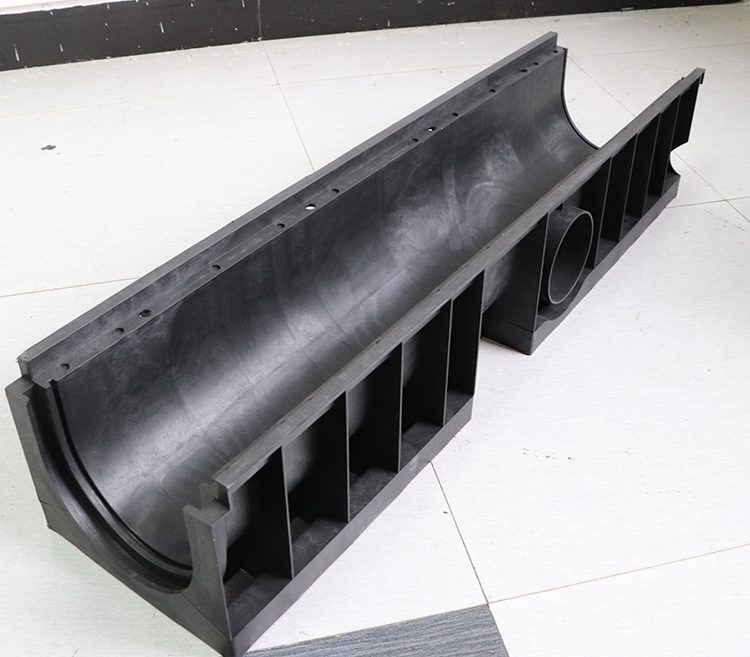 成品排水沟u型槽树脂塑料下水道盖板庭院户外水渠u型排水槽室外井 长