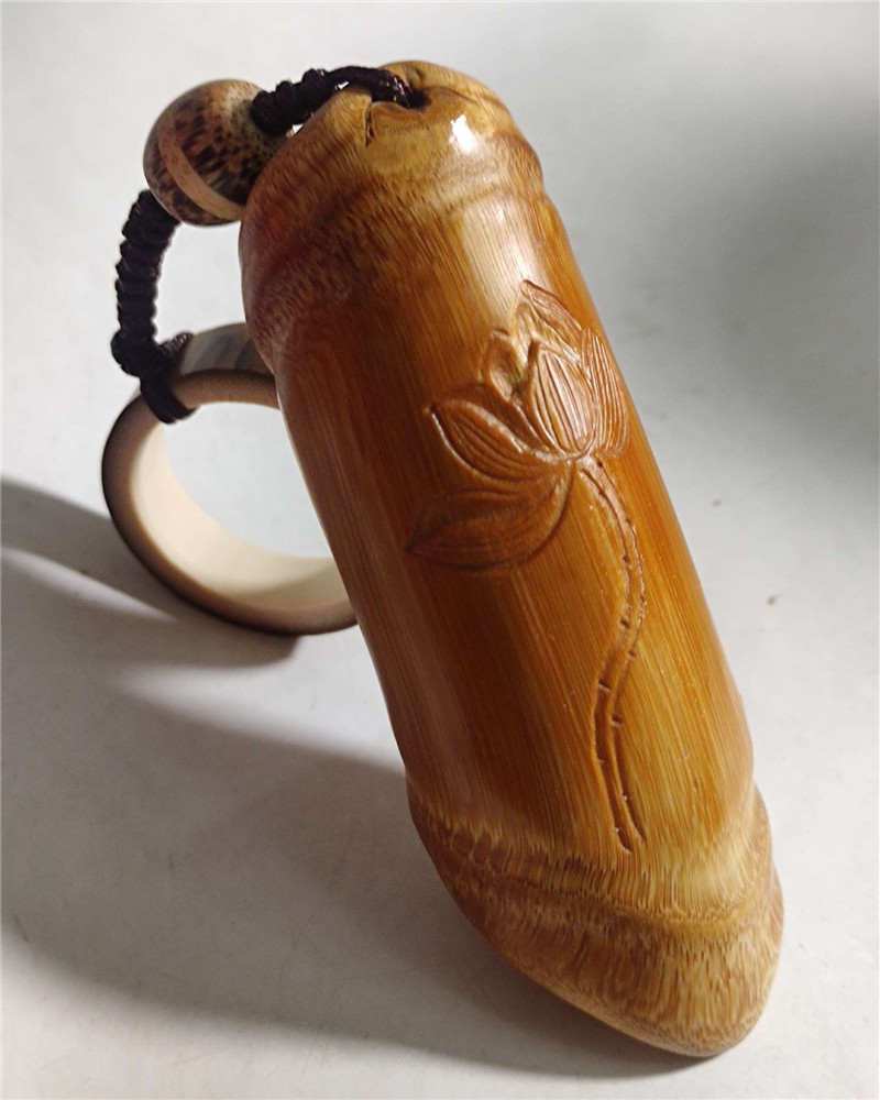 天然异形玉竹根环文玩收藏手把件精细手工雕刻抛光 罗汉竹10【高13