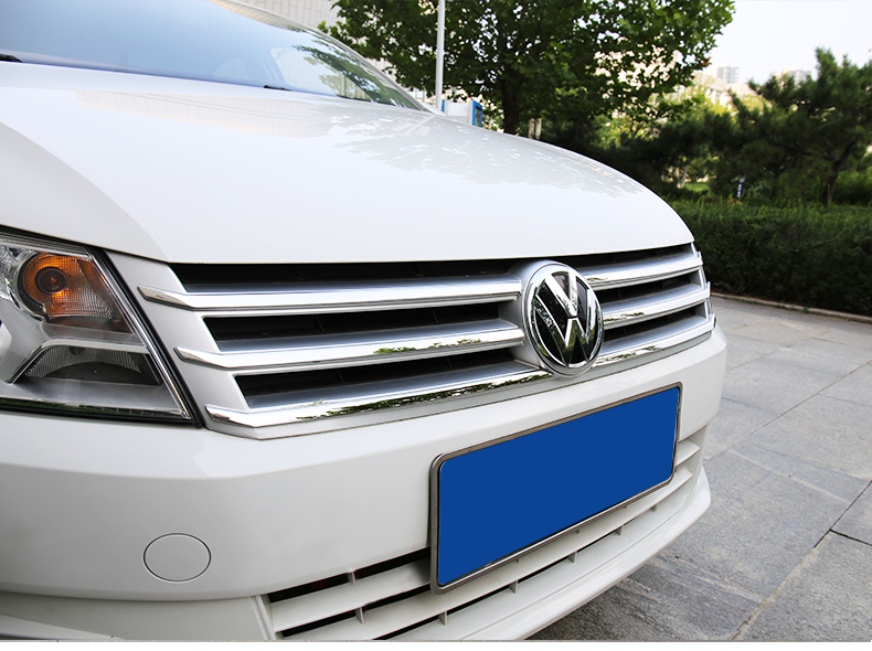 其它适用于大众1319款新桑塔纳前中网彩色亮条改装引擎盖装饰品饰条