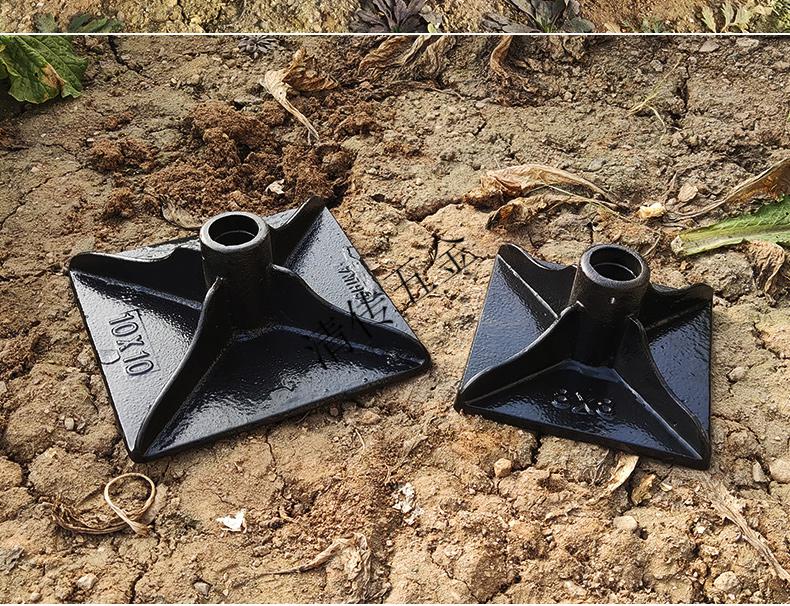 打夯板工具重型夯实地基农用工具地面压实平地挖树根凿岩 小号夯土器