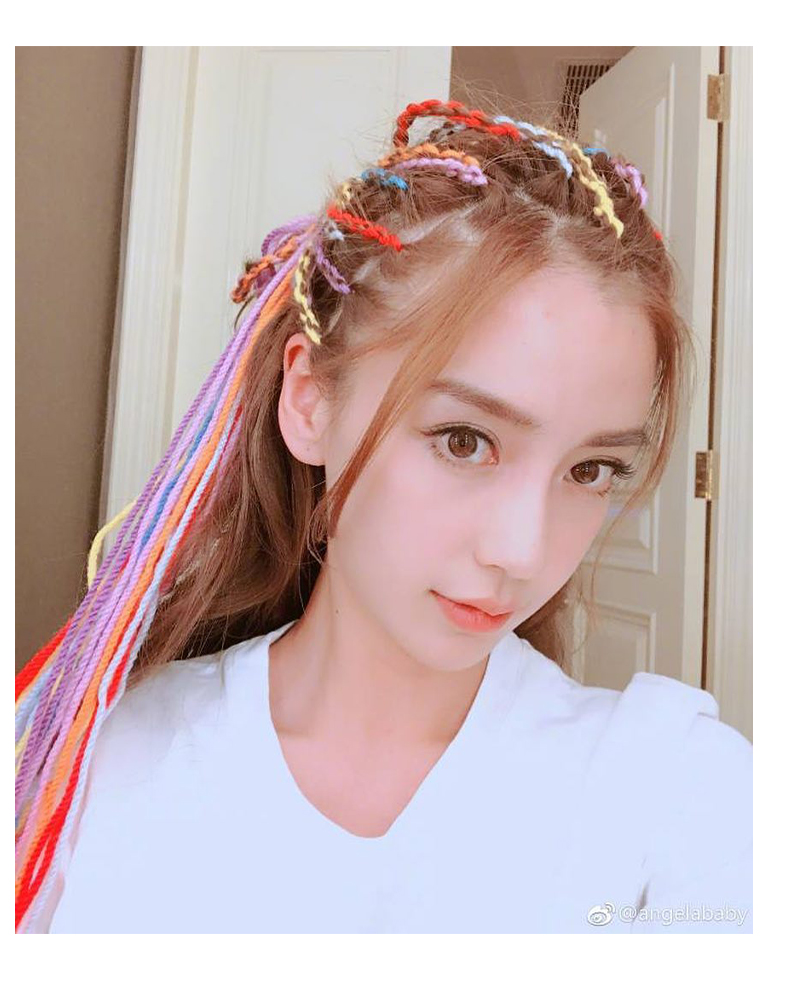 脏辫头绳彩绳辫发脏辫神器儿童彩色头绳七彩丝带绑发辫子发带头饰彩带