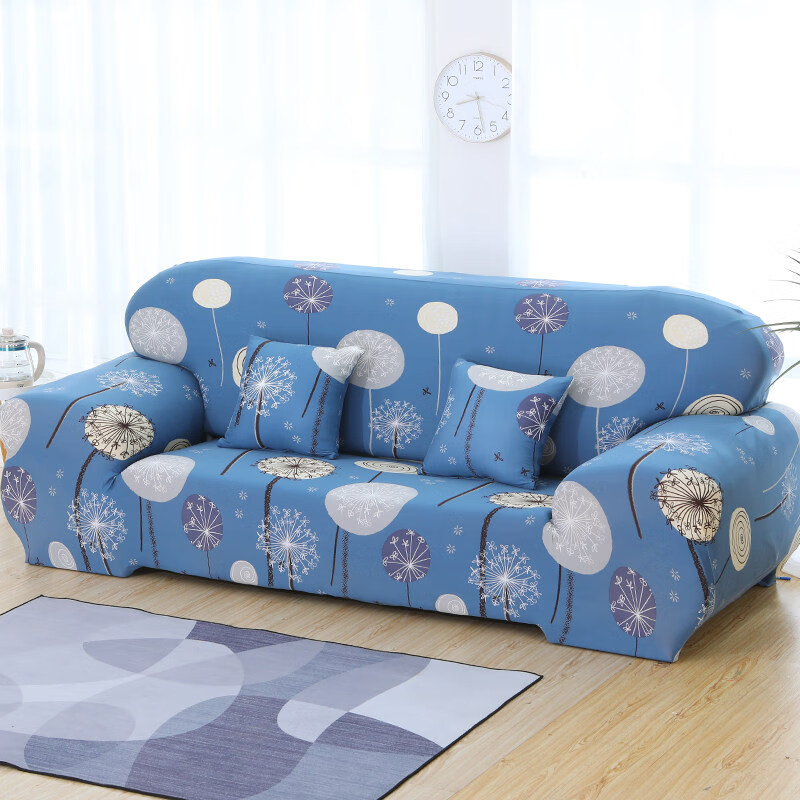 花样牡丹--健康牛奶丝 大宽扶手四人沙发(适合沙发长度300-360cm