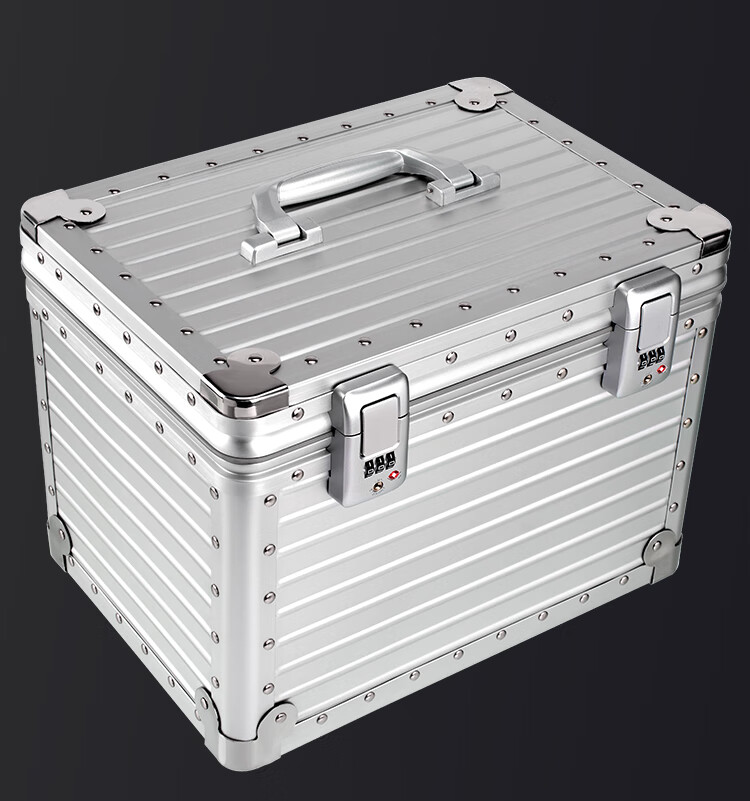 2022新款拉杆化妆箱金属铝镁合金手提箱化妆箱大容量工具箱器材仪器箱