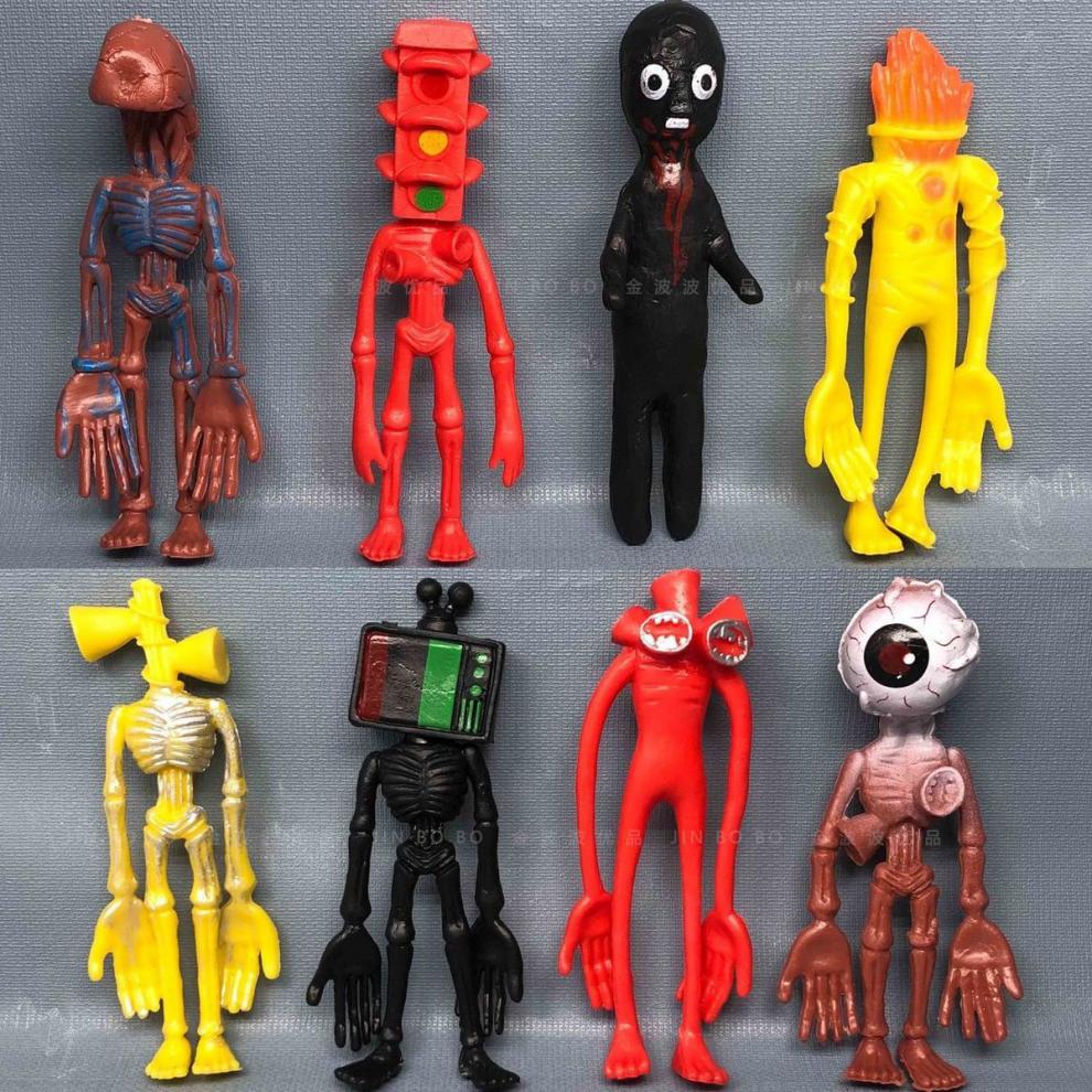 机智芽汽笛1人玩具警笛1头汽笛1人玩具摆件边游戏怪兽收容所模型公仔