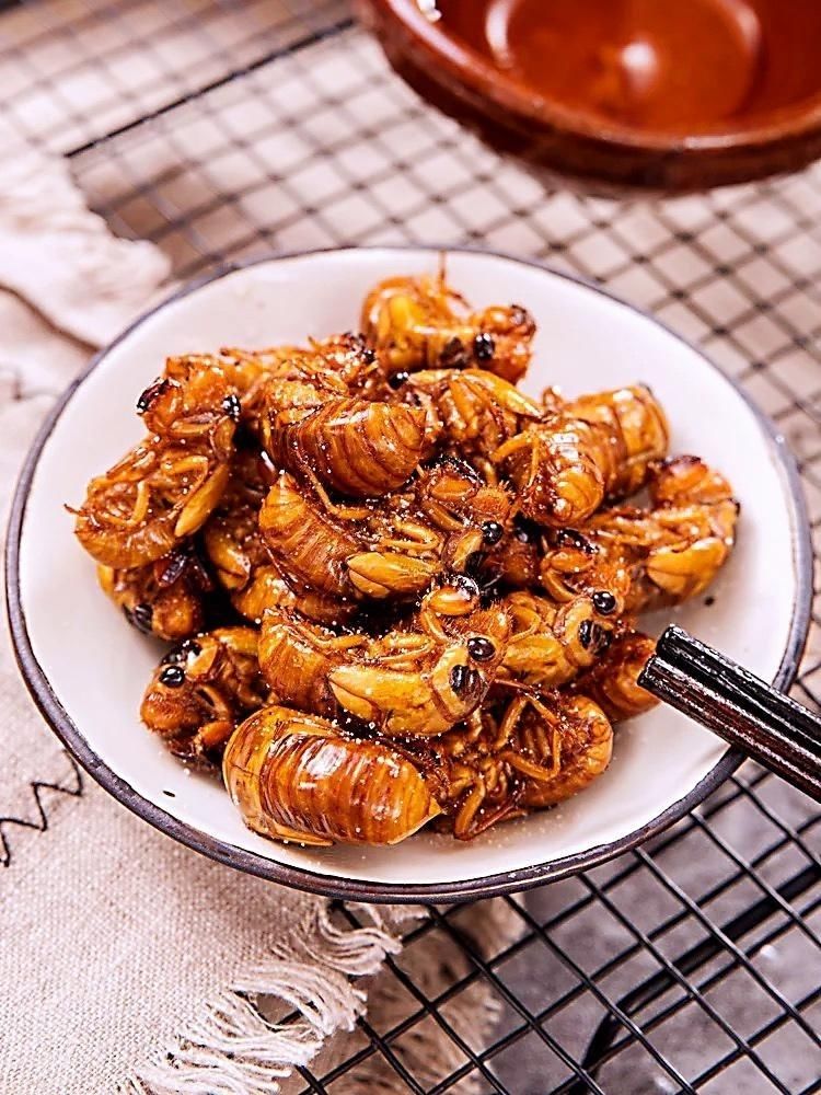 油炸鲜活知了猴 现炸金蝉知了猴 即食金蝉 鲜活现炸金蝉 金蝉 原味 30