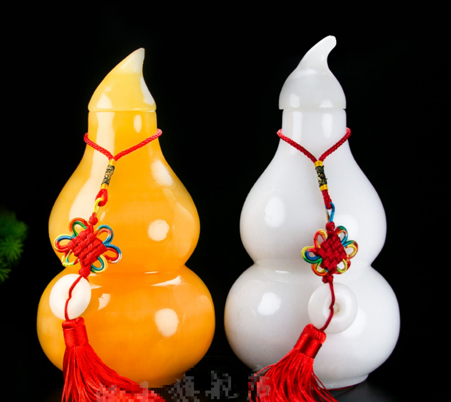 玉石雕刻米黄玉葫芦摆件玉雕装饰品福禄寿客厅玄关玉器工艺品 精品黄