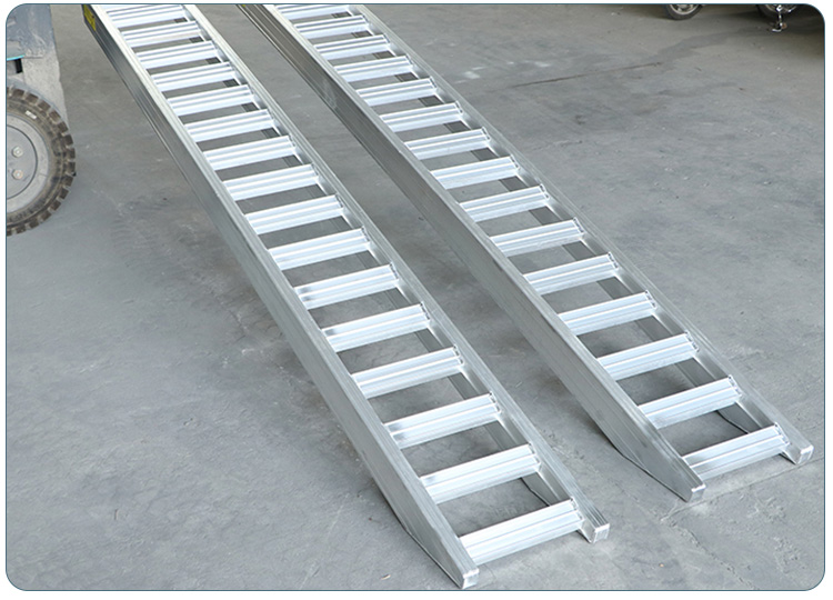 收割机爬梯铝合金跳板挖机叉车工程车铝梯配件加强加厚滑 2.