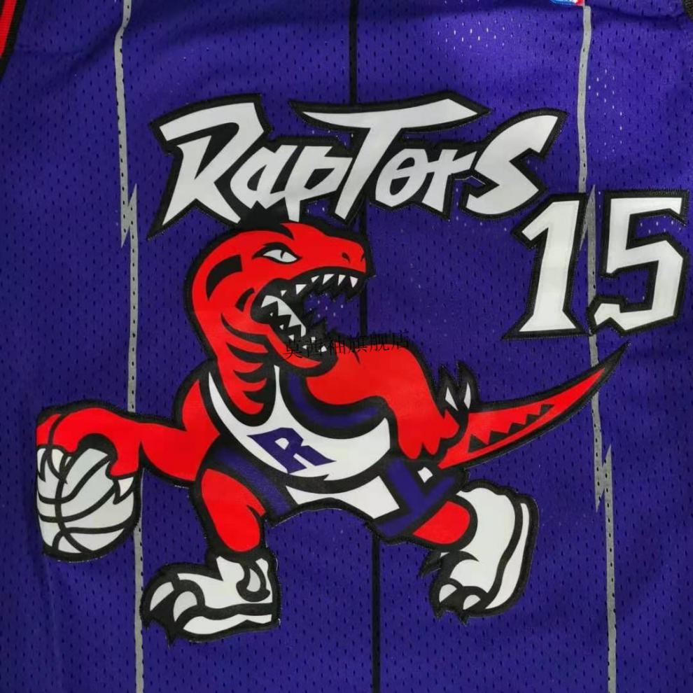 莫茜袖moxiyou滕讯体育运动猛龙1号麦迪15号卡特复古球衣nba刺绣篮球