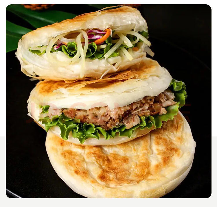 晨臻河南经典美食纯手工烧饼老式肉夹馍五香油酥火烧传统工艺现做现发