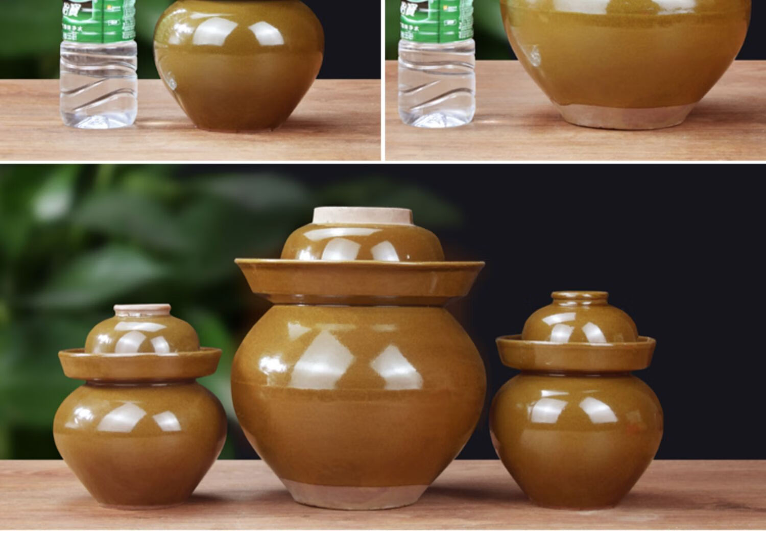 迷你2斤陶瓷老式泡菜坛子厨房家用小号土陶腌咸菜酸菜坛子泡椒坛装水