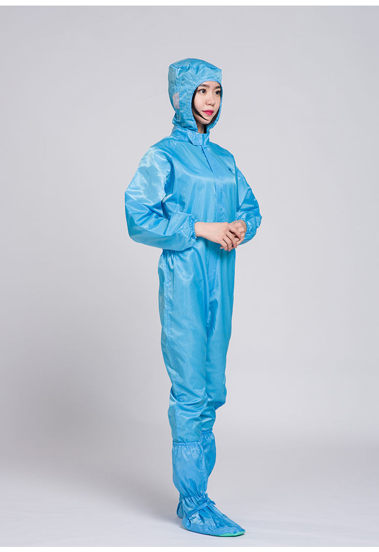 【jd健康】服工作服白色蓝色无尘连体连帽防尘喷漆车间食品厂男女工衣