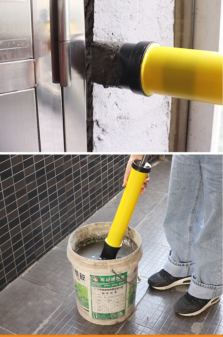 斯柏克门窗灌浆器防盗门注浆神器水泥砂浆填缝枪吸筒手工混凝土塞缝