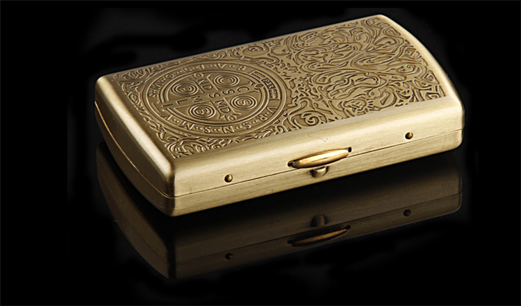 【闪电发货】德国(amc)旱烟烟盒保湿高.