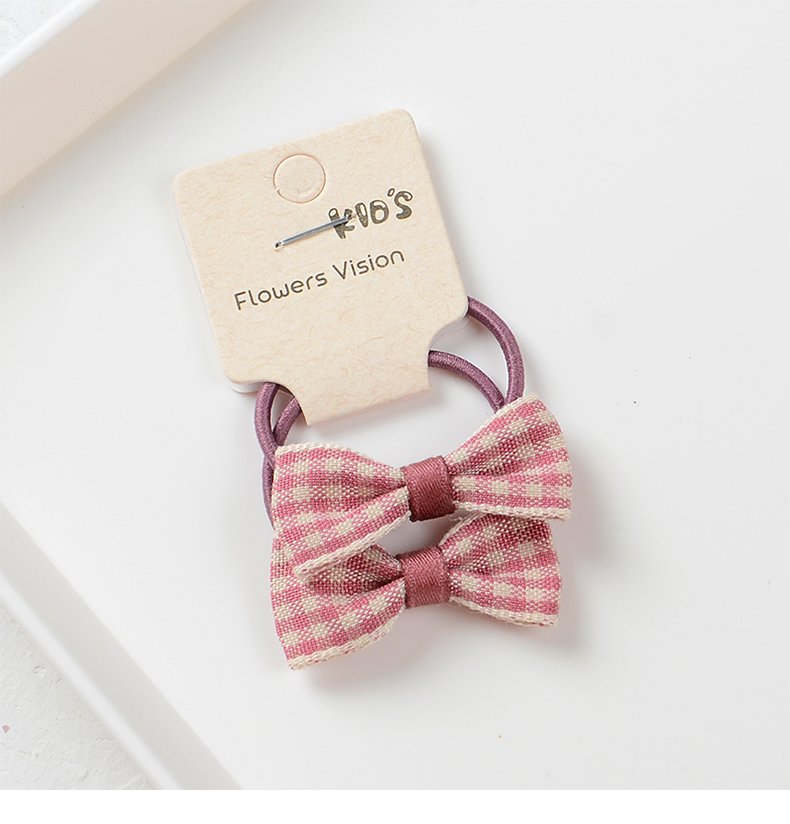 法西欧儿童发饰品布艺蝴蝶结宝宝小皮筋小女孩头花女童头绳发绳婴儿