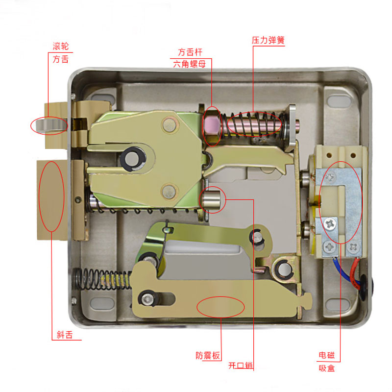 楼宇对讲门锁门铃门禁电控锁电控锁专用门禁电子锁对讲门锁左正