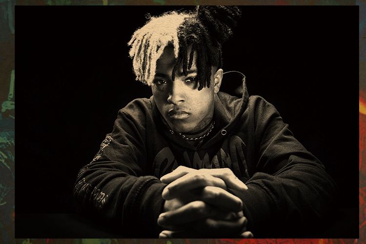 xxxtentacion 海报贴画说唱嘻哈牛皮纸宿舍饶舌hiphop装饰画 60*40
