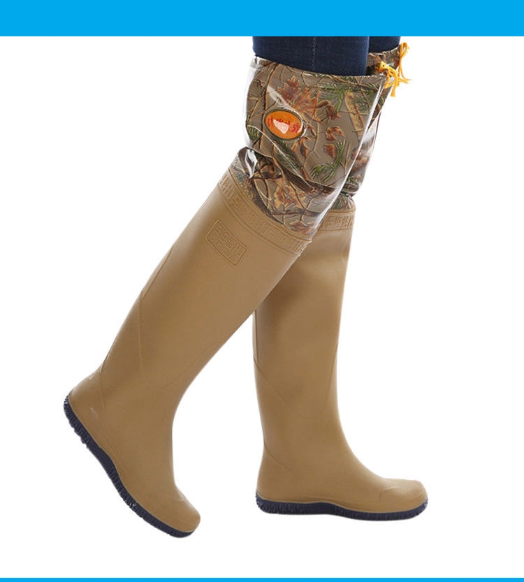 干活雨鞋男落田水鞋稻田插秧靴超高筒雨靴下田女款户外农田泥地软底