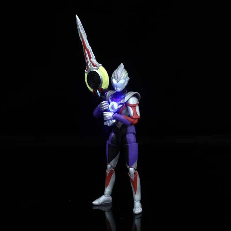 shf欧布奥特曼原生形态艾克斯关节可动儿童男孩玩具人偶模型 (发光版