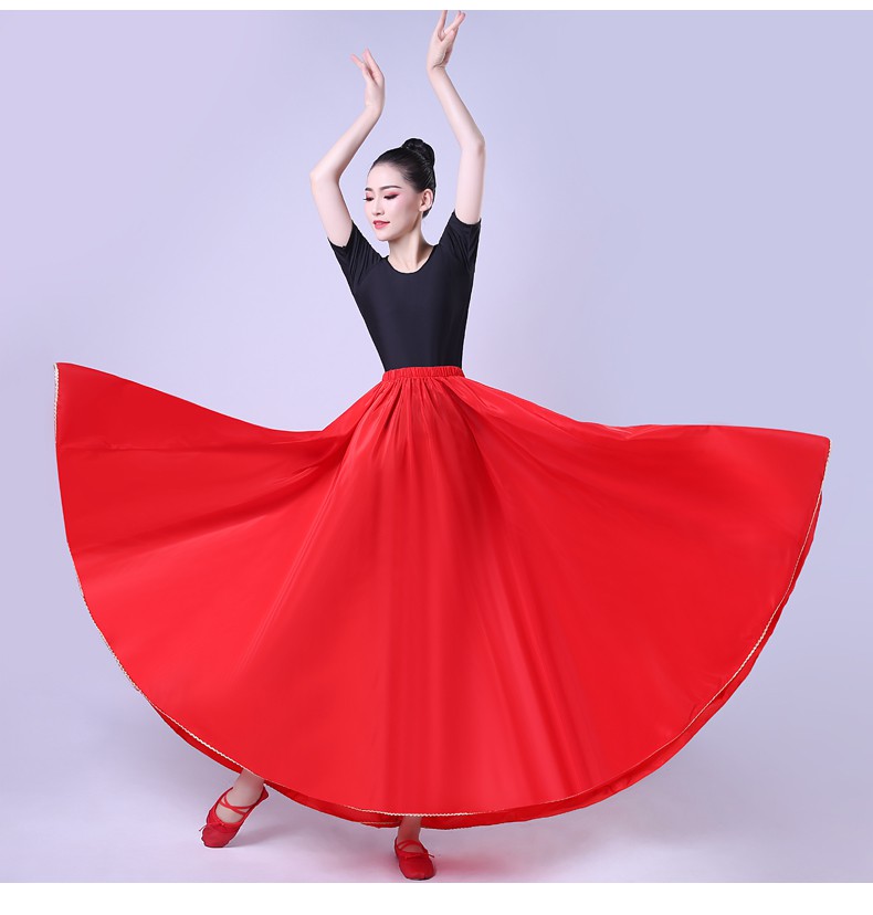 上红下黑裙长90cm 裙摆180度【图片 价格 品牌 报价】-京东