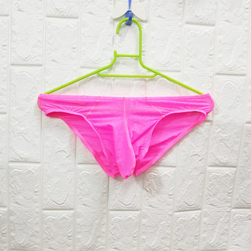 男士内裤棉三角内裤底腰枪弹隔离性感低腰大鼻象凸冰丝蕾丝潮男士打底