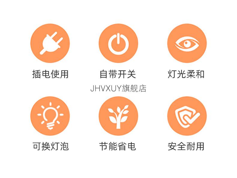 氛围灯十六趣灯小夜灯卧室睡眠气氛小台灯房间宿舍床头睡觉暖光氛围灯