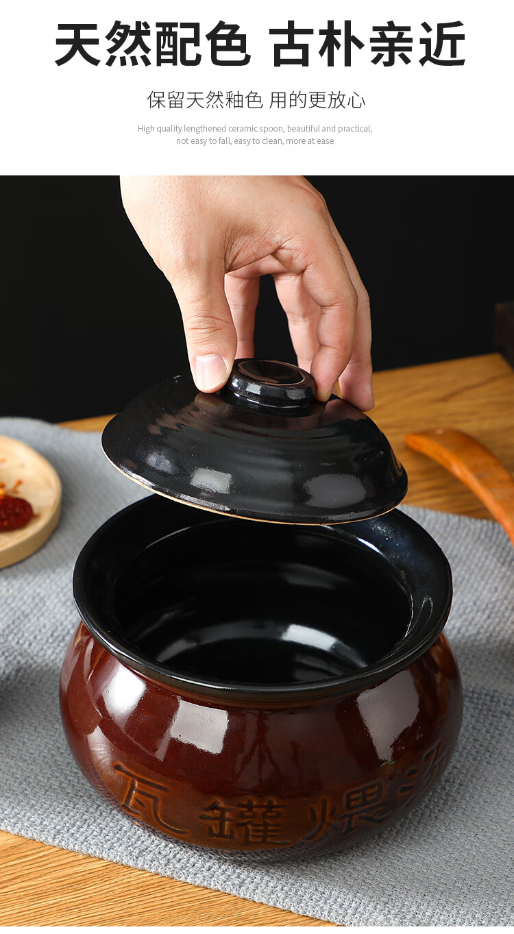 沙县小吃炖罐 江西南昌网红沙县小吃陶瓷小瓦罐煲汤罐煨汤家用商用炖