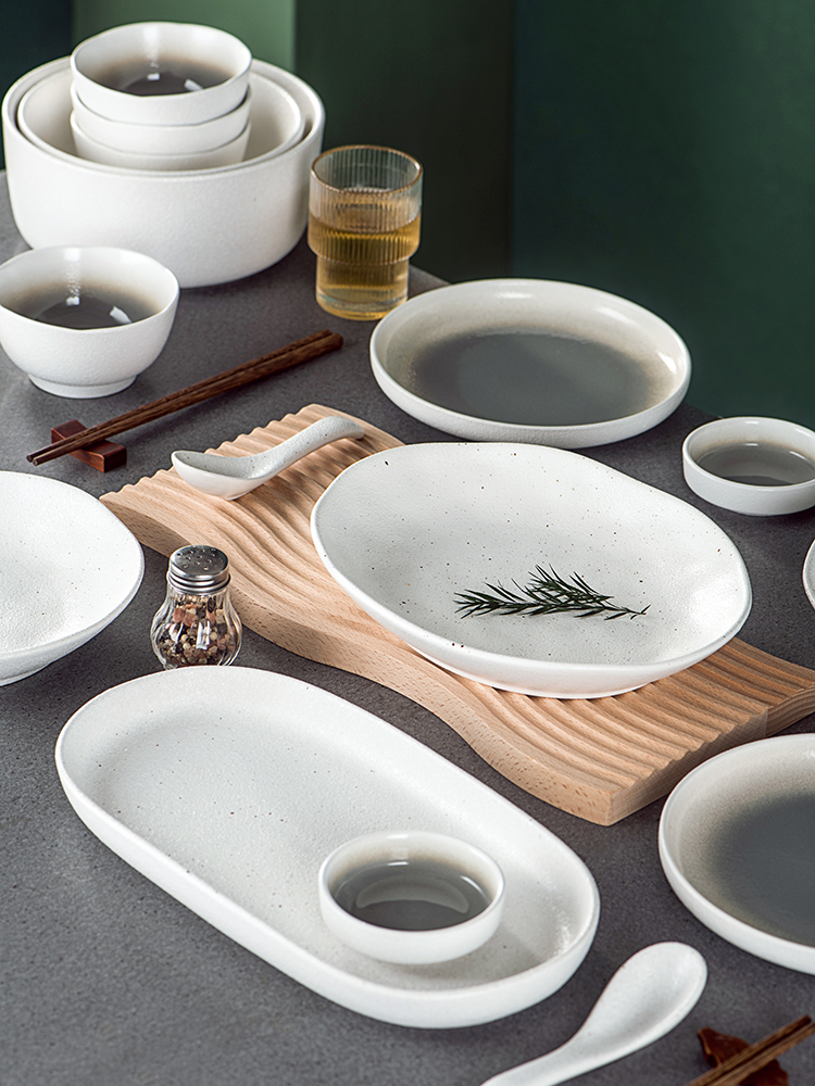 ceceme瓷器美日式碗盘套装礼盒家用轻奢现代复古好看陶瓷碗碟套装送礼