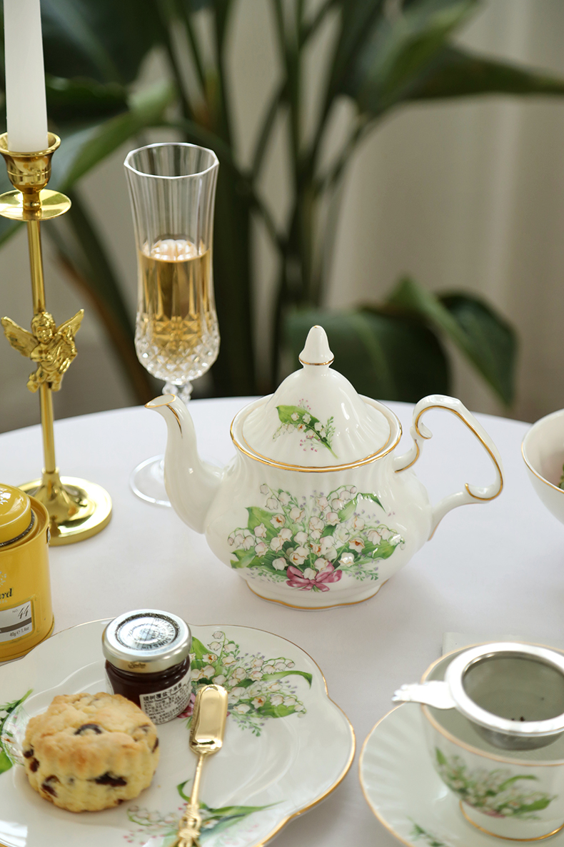 英式杯具套装 安娜16点陶瓷欧式小瓷英式下午茶茶具套装红茶杯礼品铃