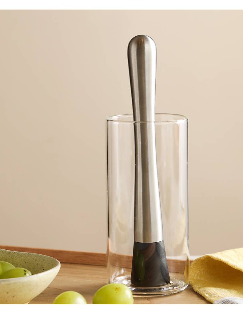 不锈钢水果捣汁棒不锈钢水果捣汁棒果茶捣碎棒创意敲肉棒冰锤调酒压汁