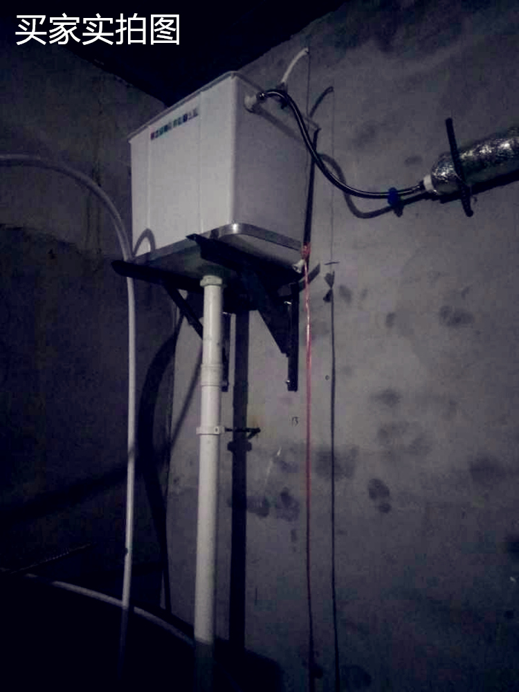 公厕自动冲水箱沟槽式拉绳学校工厂工地公共卫生间蹲坑水箱经济型支架