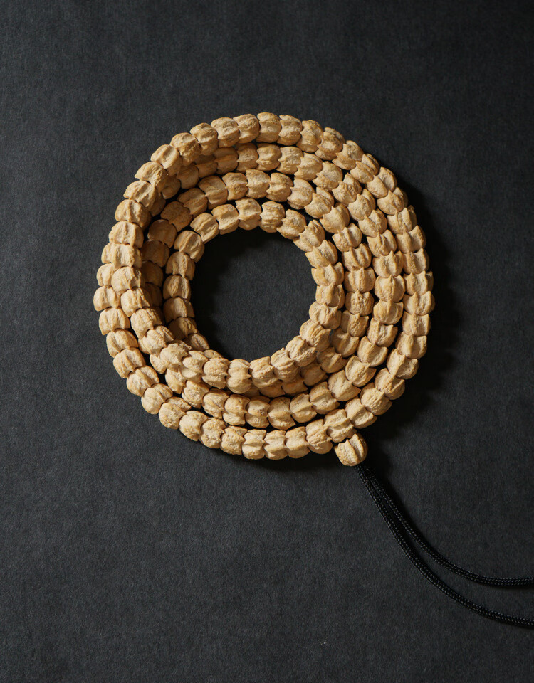 情冰 热振柏香籽龙爪百香籽个性项链 佛珠菩提子手串 龙爪纹7mm【图片