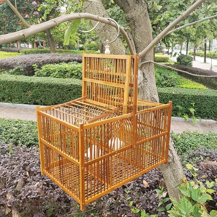 打笼拍翻转笼自动鸟笼红子黄雀竹制鸟笼绣眼画眉麻雀鸟笼踏防风翻转