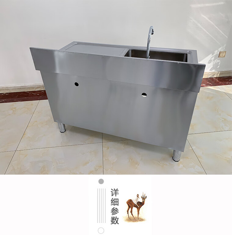 304商用双池沥水台不锈钢水池水槽柜双星洗菜池洗手洗碗池操作台 304