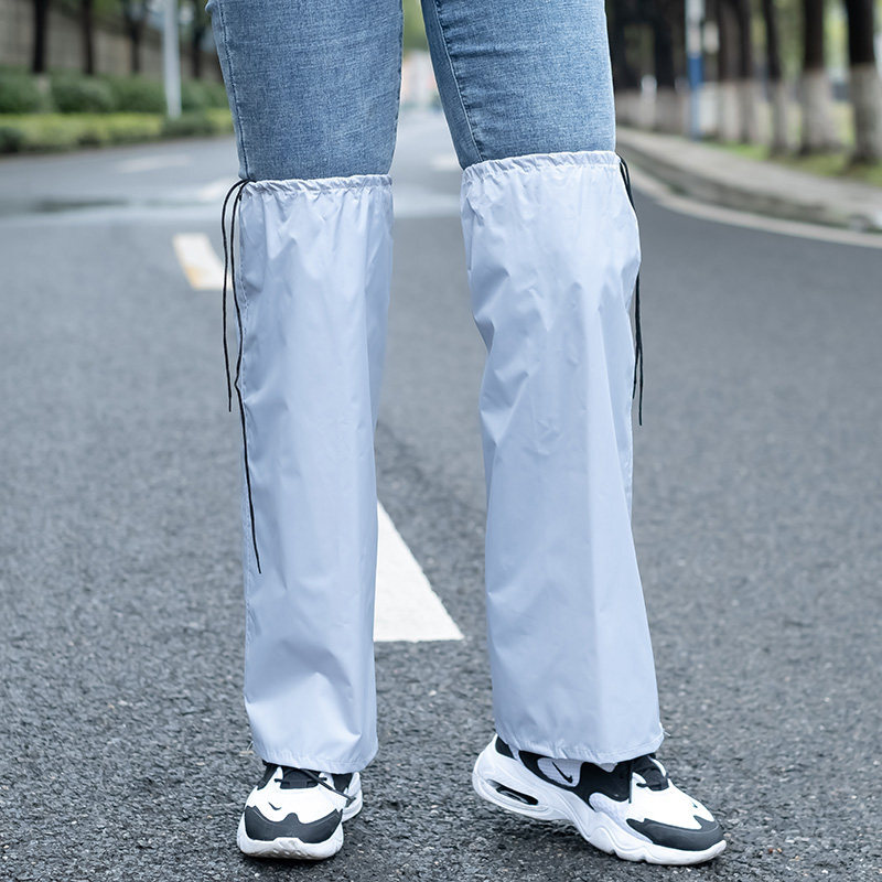 挚钻精品防雨裤腿套雨裤防水男女儿童单条套腿防脏防雨裤套单人骑行