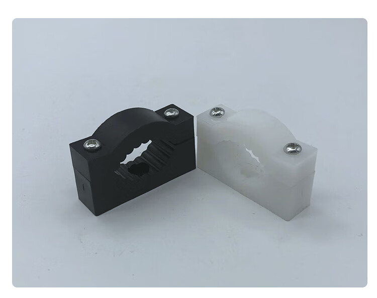 圆形线夹电缆电线螺丝塑料夹子圆型二次过门线夹齿形理线器 大号(黑色