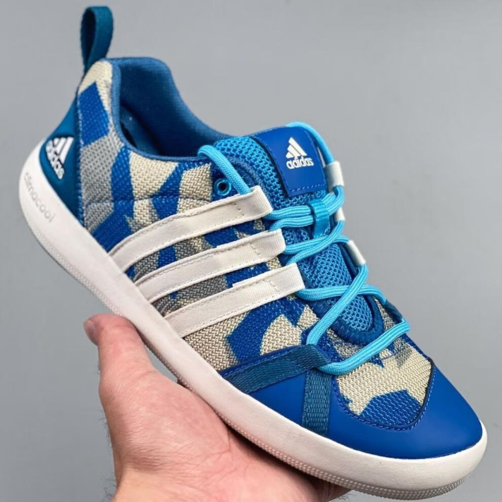 阿迪达斯2022新款三叶草涉水鞋男鞋夏季户外鞋透气无洞款速干溯溪