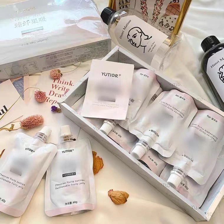 5折升级版柳岩yutior臻纤果吸yutior果吸酵素果冻一盒9袋悠塔一盒果吸