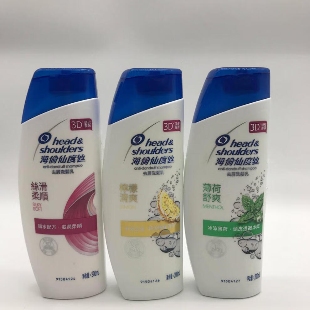 香港版洗发水1000ml海飞丝去屑洗发乳柠檬丝滑薄荷 1000ml薄荷舒爽