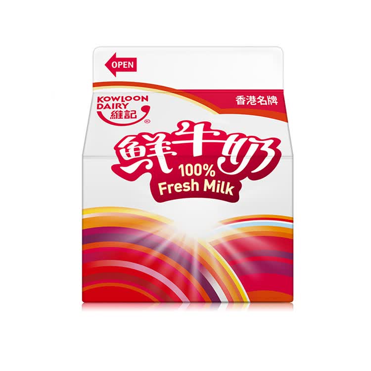 香港维记鲜奶巴氏鲜牛奶低温冷藏新鲜发货学生早餐顺丰2盒高钙946ml