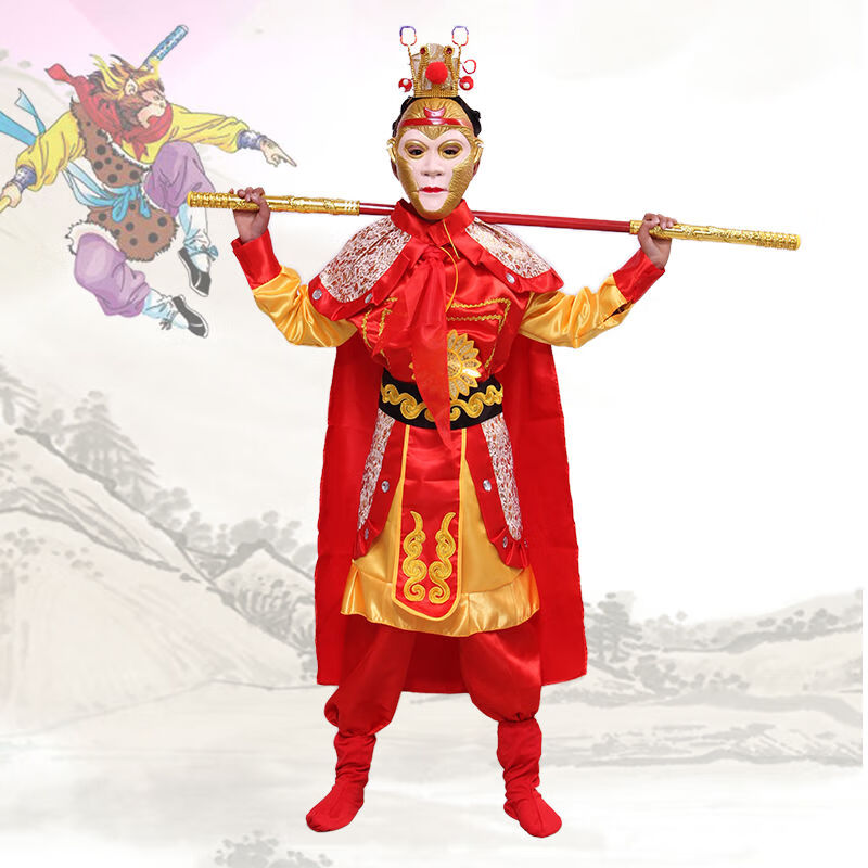 聂庄孙悟空服装齐天大圣孙悟空的小孩衣服儿童全套美猴王服装西游记
