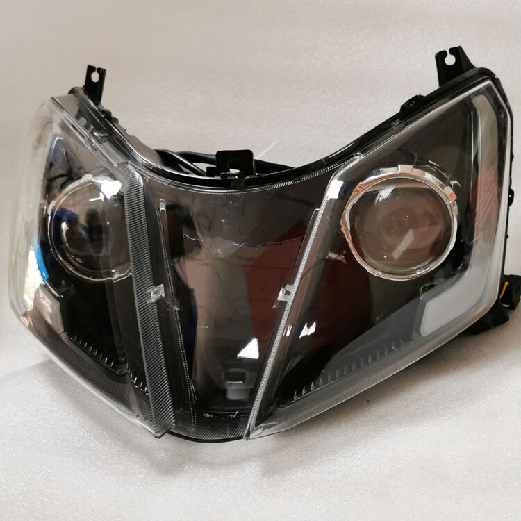 uy125摩托车改装升级 led大灯 双光透镜 鱼眼 恶魔眼 总成配件 总成装