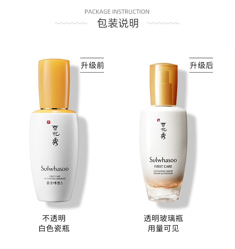 雪花秀（SULWHASOO）韩国滋阴滋盈水乳套盒套装人参套装润燥修复弹力紧致男女护肤礼盒 滋阴滋盈平衡水乳6件套装