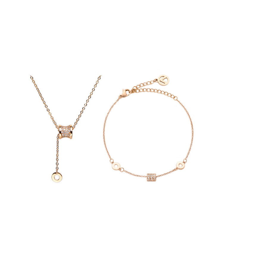 viviwell女神礼物viviwell满钻幸运小蛮腰项链闪耀银河