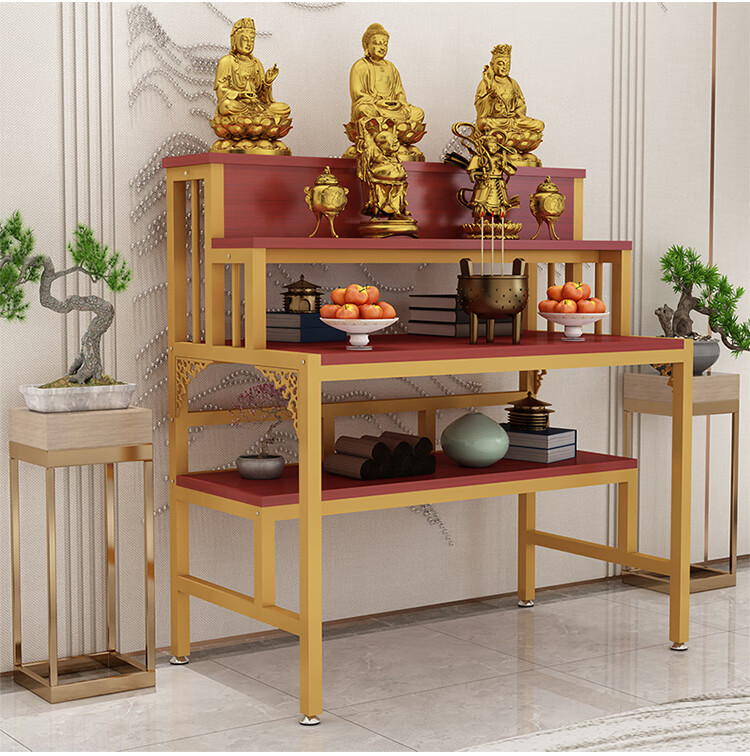 牌位供桌 供桌佛台多层财神台阶梯牌位祖先三层供奉菩萨佛桌简约现代