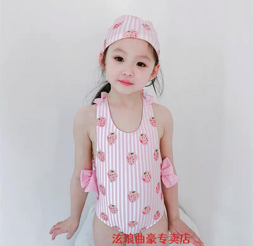 泫琅儿童泳衣女童女童泳衣女童泳装小女孩儿童泳衣女小公主女童连体