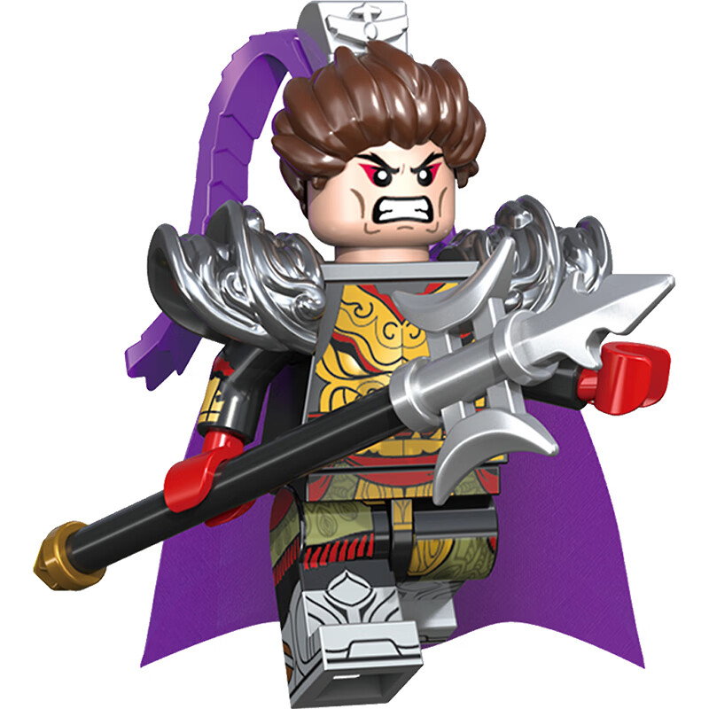 乐·高(le·go)积木吕布人仔三国小侠演义第三方moc稀有人物赤兔马